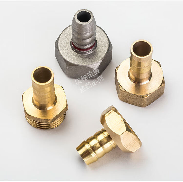 科勒京 燃气灶配件配大全通用型4分进气弯头燃气灶具万向接头铜内外丝