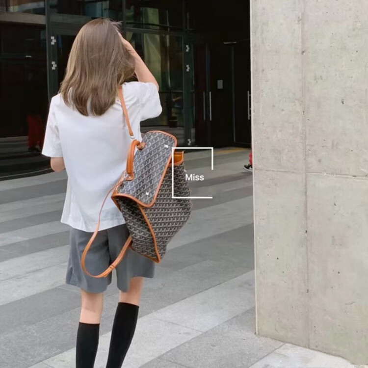 狗牙包男高雅德goyard戈雅双肩包男女同款狗牙包旅行折叠背包书包土