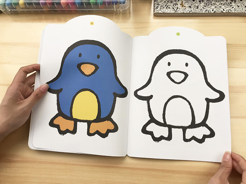 儿童入门画画本0123岁4宝宝幼儿涂色书绘画填色绘本图画册玩具03岁玩