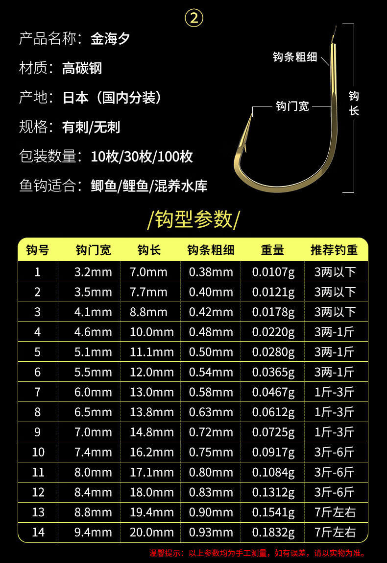 金海夕6号钩钓多大鱼图片