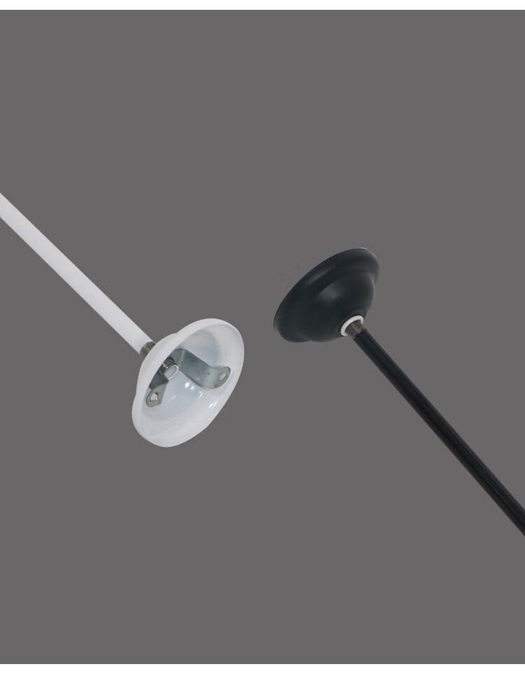 t5t8日光灯吊杆黑色白色荧光灯铁吊杆明装筒灯轨道射灯吊杆配件 70cm