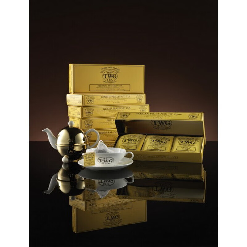 新加坡twg礼盒1837法式伯爵15包茶包洋甘菊奶香乌龙焦糖奶油crème