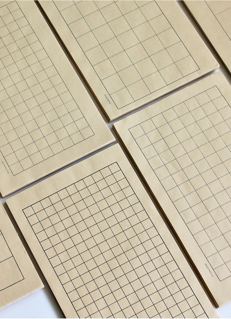 景陶迎礼沾簪花小楷日课纸有格子的宣纸书法专用纸练习作品纸半生半熟