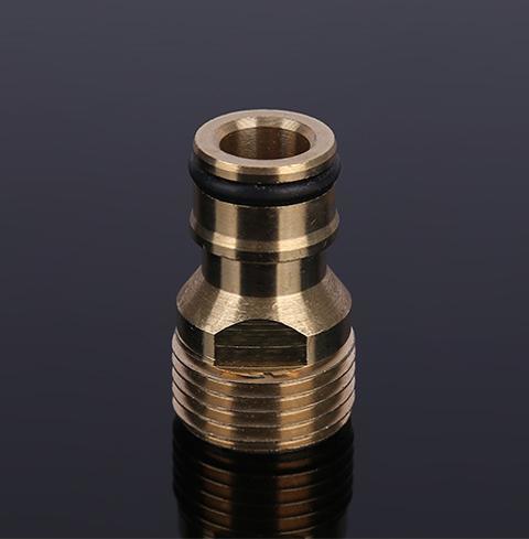 定制全铜地暖清洗机配件地热管快速接变径奶嘴脉冲机快接通水接头通水