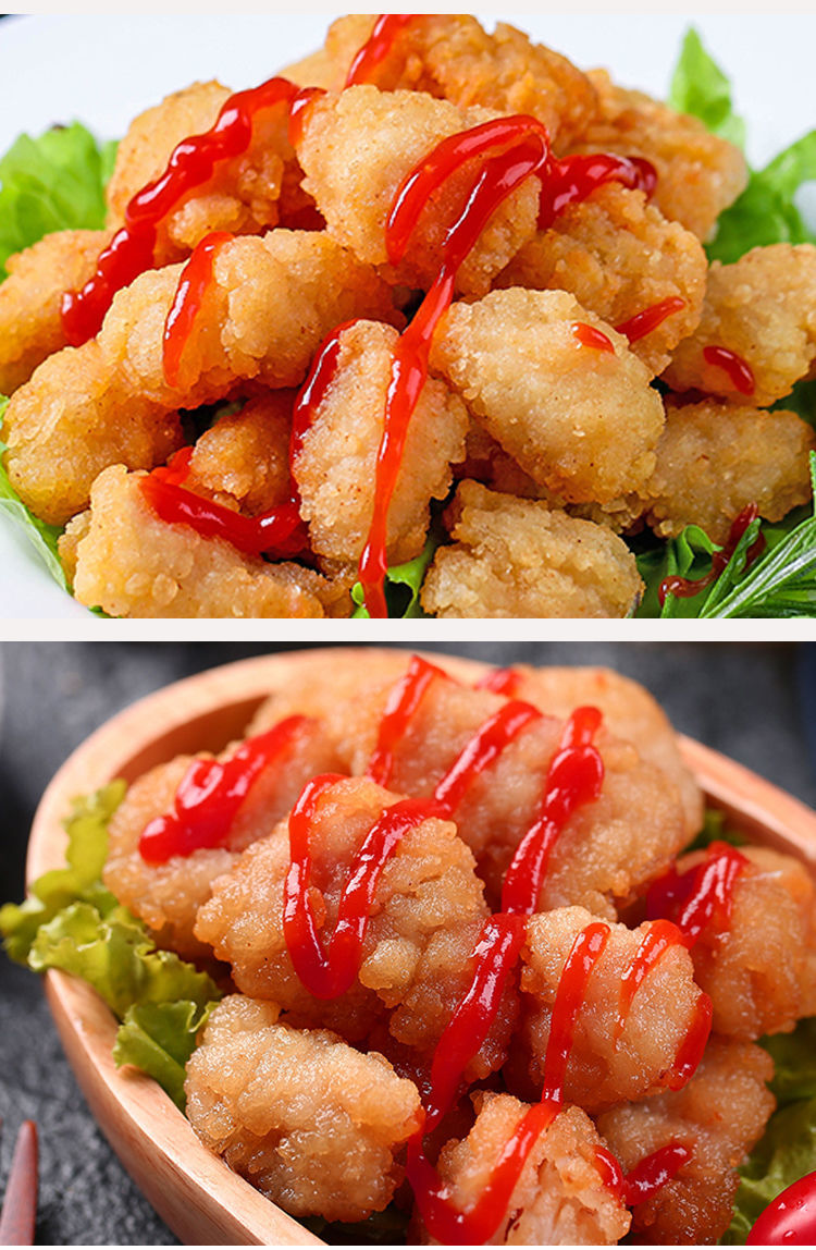 香酥鸡米花油炸原味鸡胸肉冷冻半成品方便零食鸡块家庭装斓维品2斤