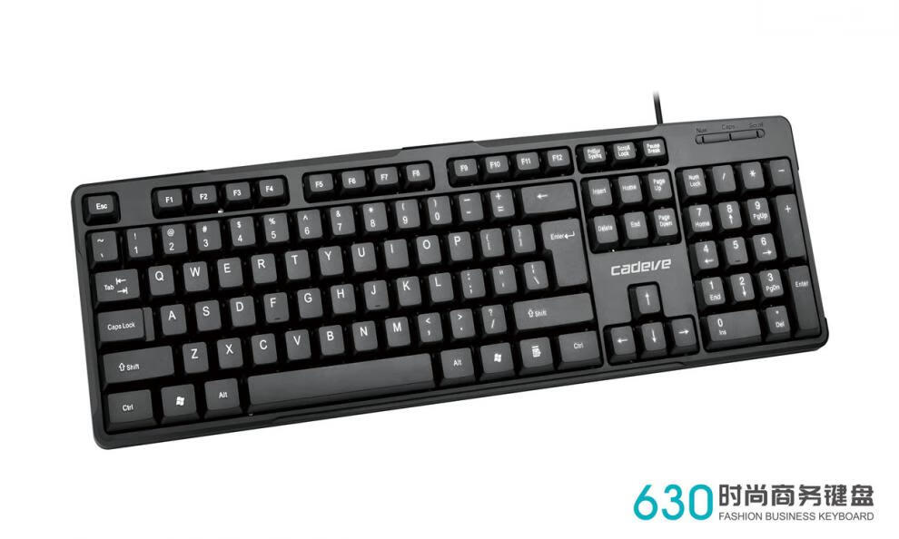 凯迪威630有线商务办公家用键盘厂家 usb扁口笔记本台式电脑键鼠 凯迪
