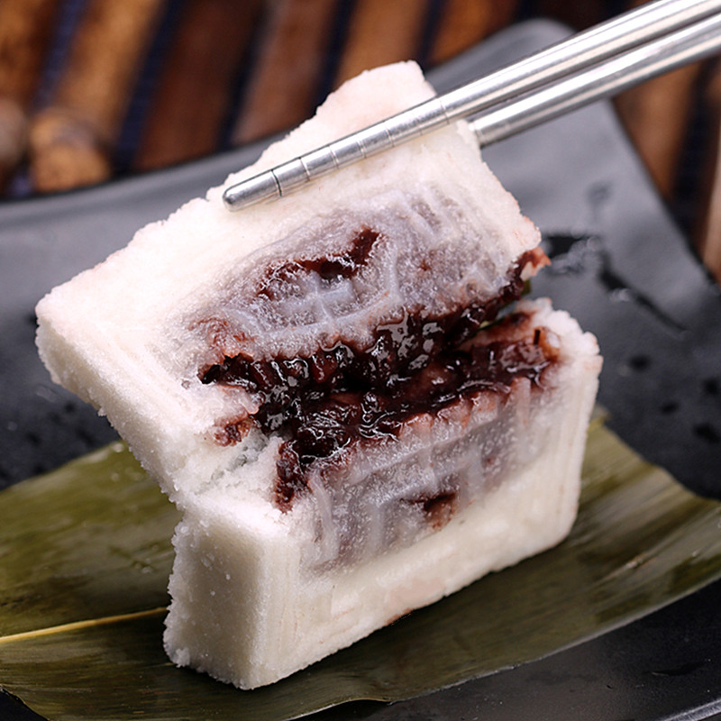 绍兴嵊州三界大糕豆沙糕蒸米糕发糕早餐点心传统手工糯米糕点零食