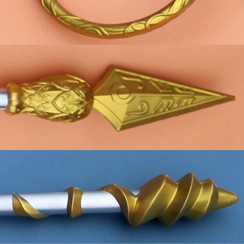 小哪吒长火尖枪男红孩儿童玩具塑料哪咤魔童箭枪送礼