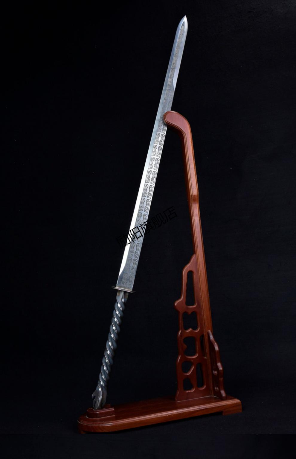 励阳2022新款一体煅打钢宝剑圣火唐剑一体剑诸刃扭转不锈钢汉剑未开刃