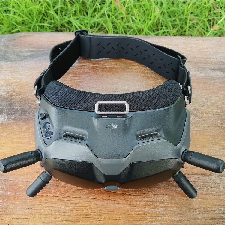 适用dji大疆fpv飞行眼镜v2v1头带穿越机固定扣绑带防漏光海绵垫蓝色