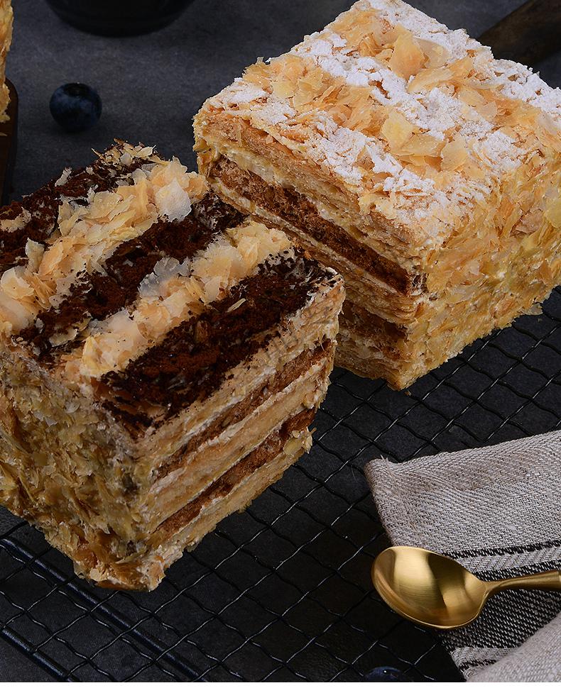 拿破仑蛋糕 坚果千层酥西式糕点法式甜品下午茶 榛子味拿破仑*1个