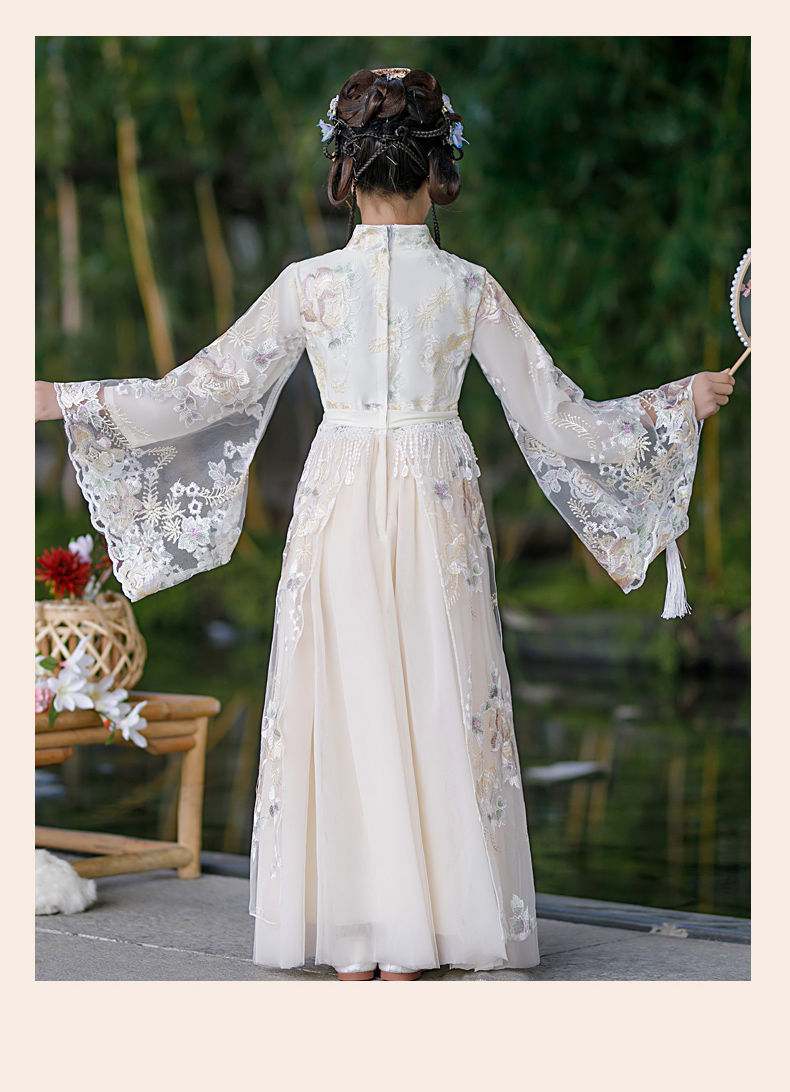 女童汉服儿童古装超仙襦裙小女孩中国风连衣裙春秋仙气