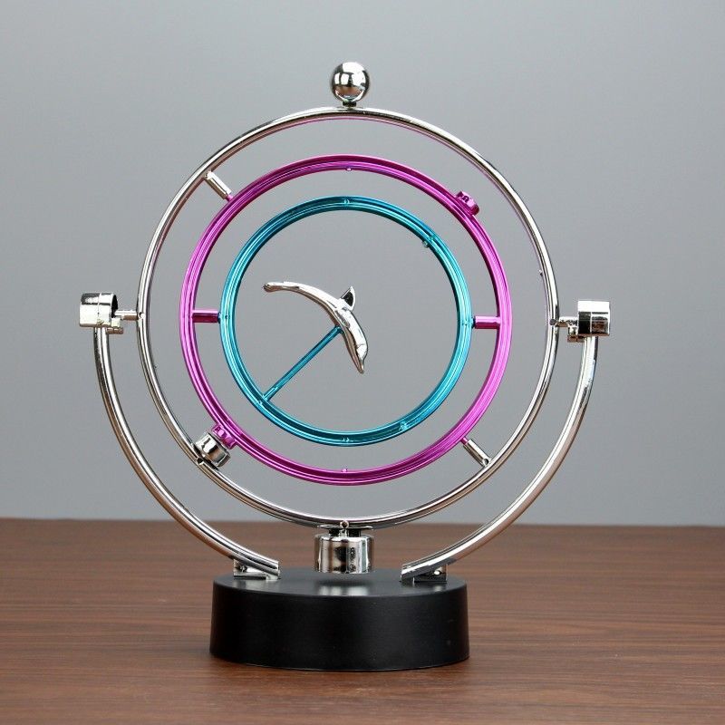 办公室摆件牛顿摆球磁悬浮永动机仪混沌现代简约办公桌创意家居装饰品