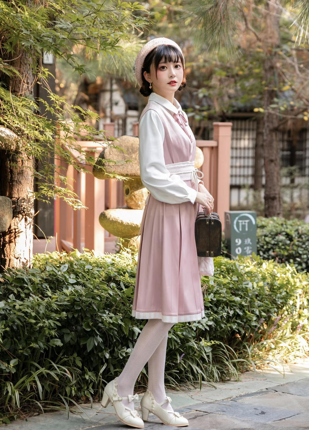 御茶家原创大正风套装jk制服男女情侣款秋冬日系和风外套长裙和风振袖