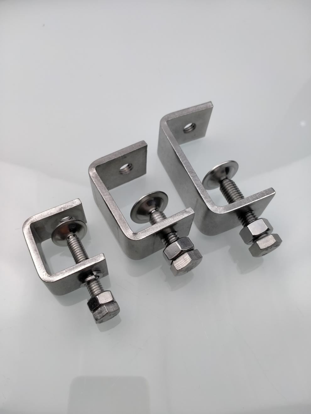 定制304不锈钢紧固件固定卡子固定夹子固定卡夹老虎夹uc型卡子夹子