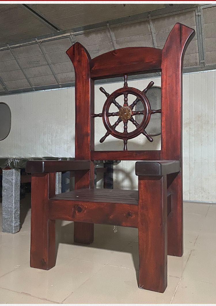 拜思雅船木主椅新中式实木椅子客厅家用喝茶会客椅太师椅老式霸气茶