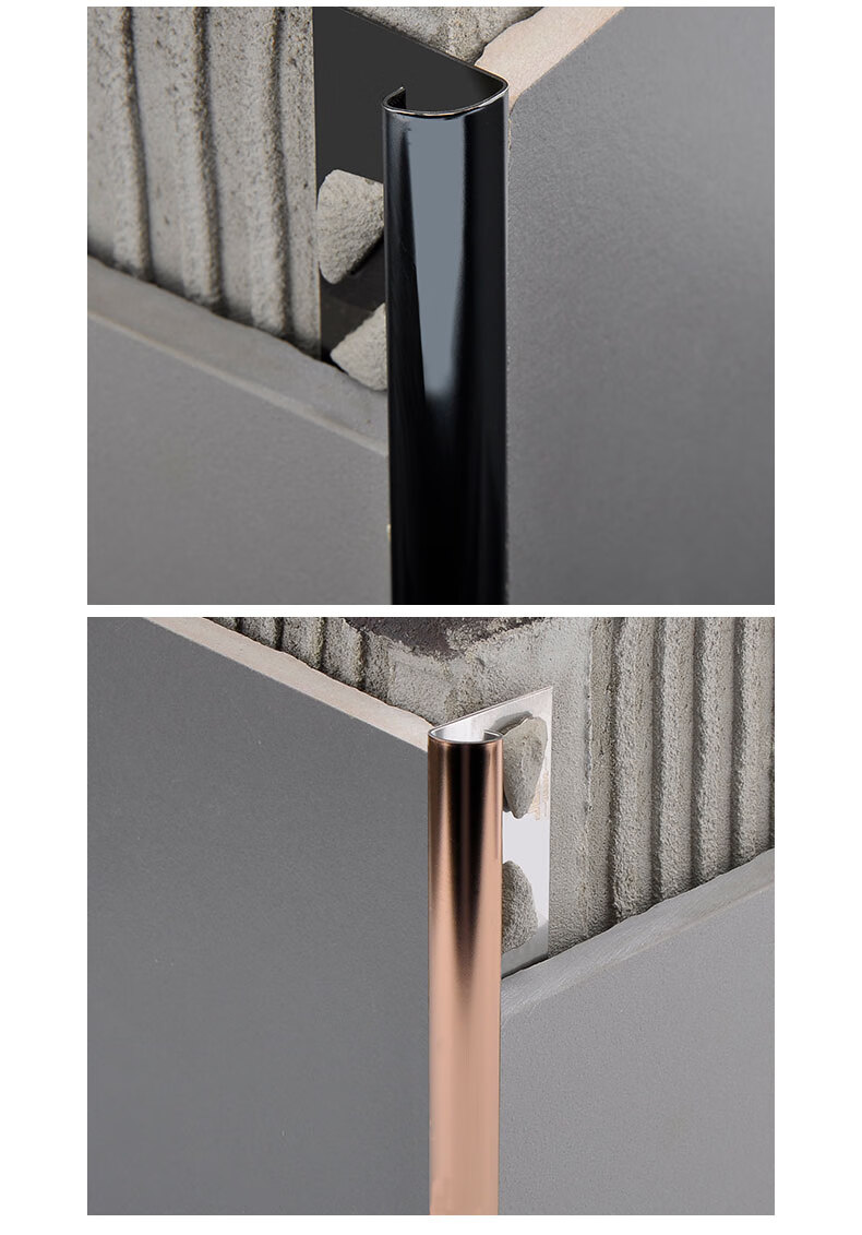 阳角条圆弧形304不锈钢瓷砖阳角收边条护角美缝神器墙角包边圆弧形