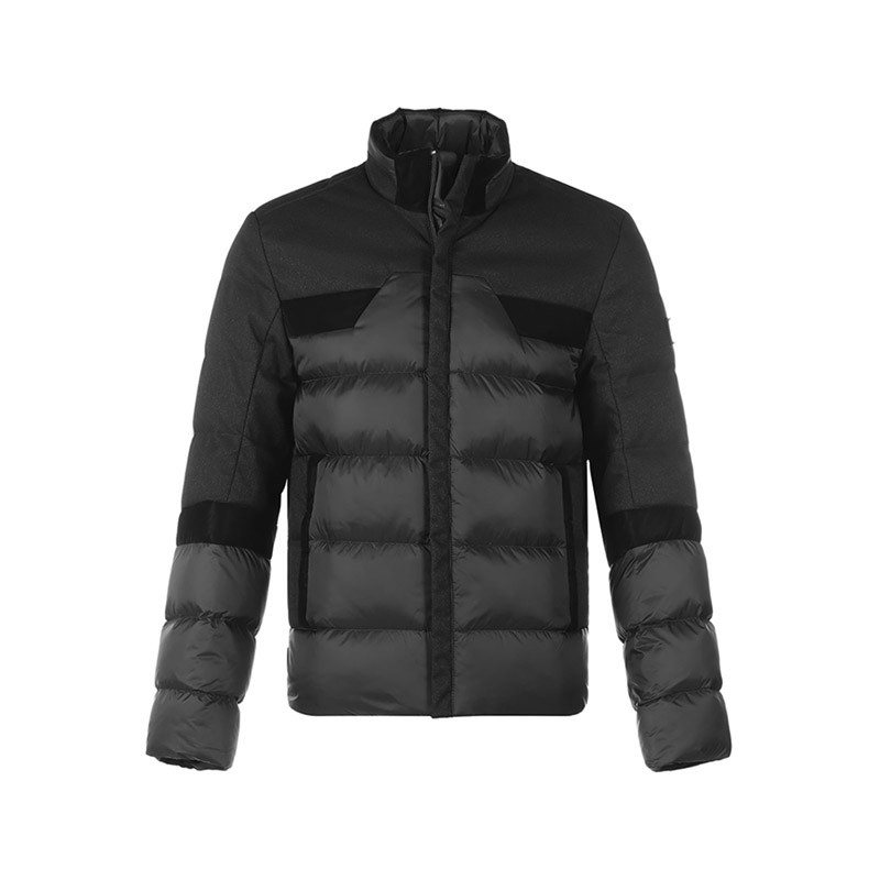 男装雨果博斯hugoboss男士聚酯纤维鸭绒羽绒服外套50454981001黑色xxl