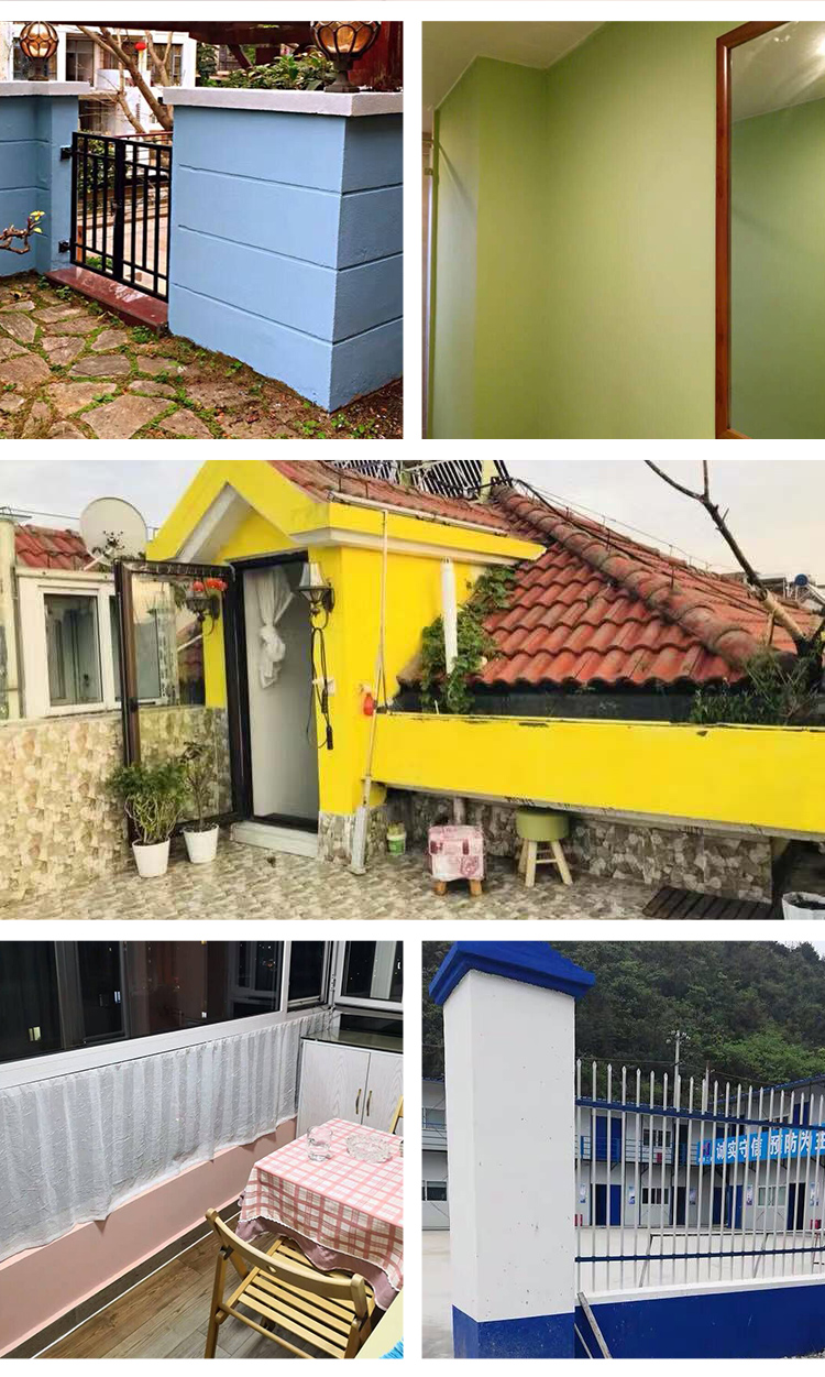 外墙防水墙面漆外墙涂料防晒室外彩色白色外墙油漆紫罗兰1l