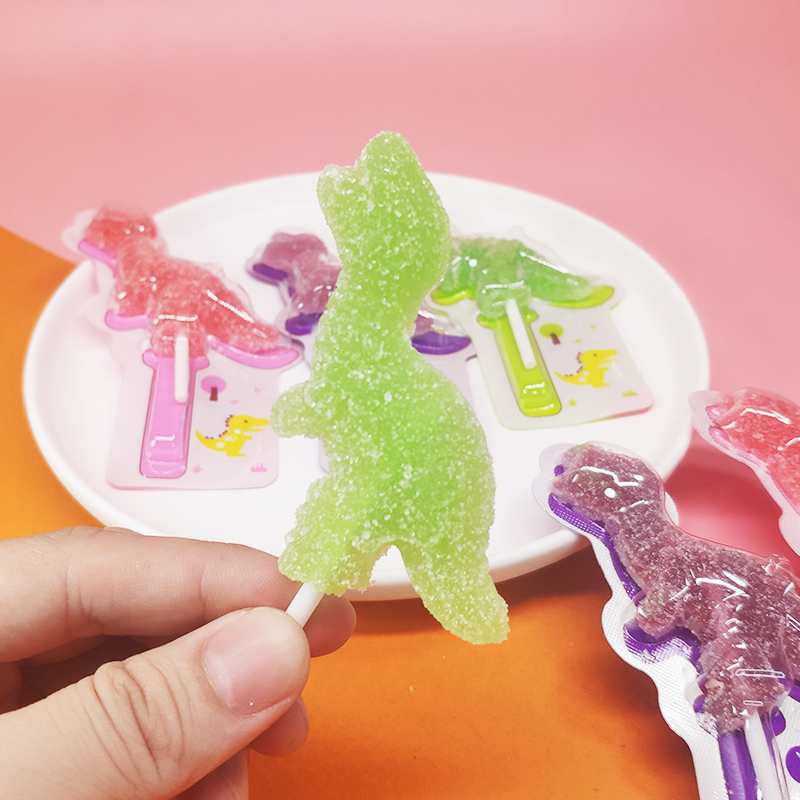 晨臻 恐龙软糖棒棒糖糖果维生素c水果味18g整盒36支圣诞节 10支恐龙