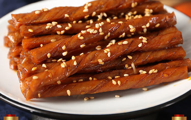 周长江小豆条零食批发 网红豆筋卷豆条休闲小吃 20包【图片 价格 品牌