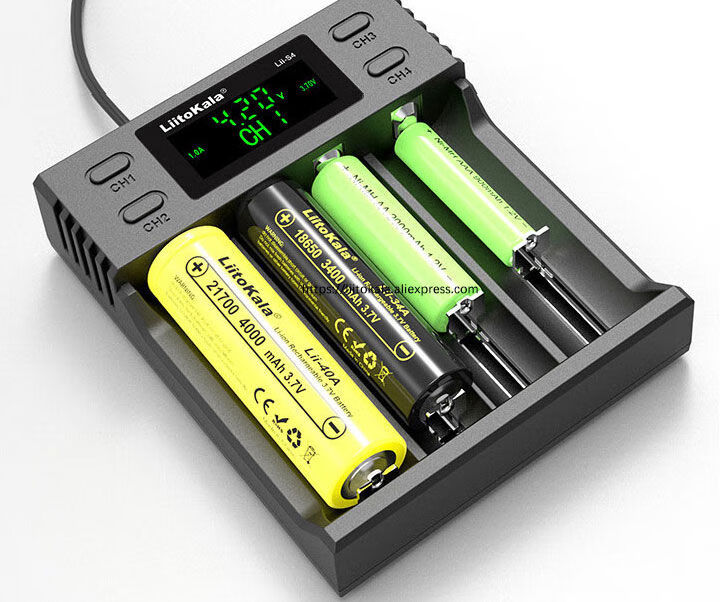 liitokala18650充电器锂电池3.7v镍氢ni-mh1.