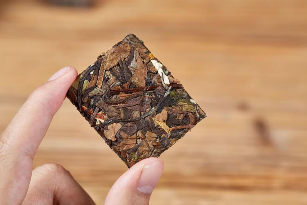 陈皮白茶福鼎老白茶小方片寿眉白牡丹小茶饼 陈皮老白茶1斤(约64片)