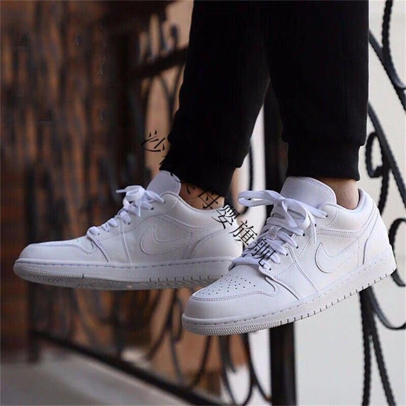 aj1低帮男板鞋aj1低帮女鞋百搭学生运动鞋low倒钩北卡蓝郭艾伦鞋 a