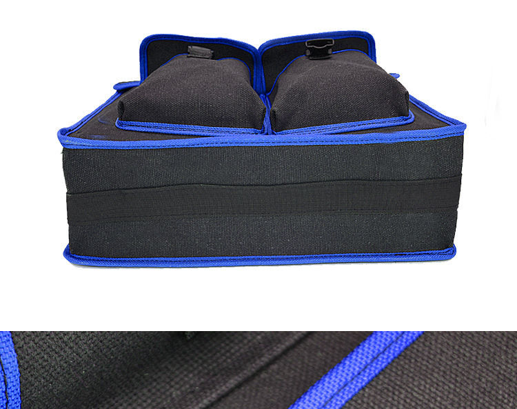 芙逸儿 工具包工具包加厚帆布建筑工人大容量多功能兜子黑色木工瓦工