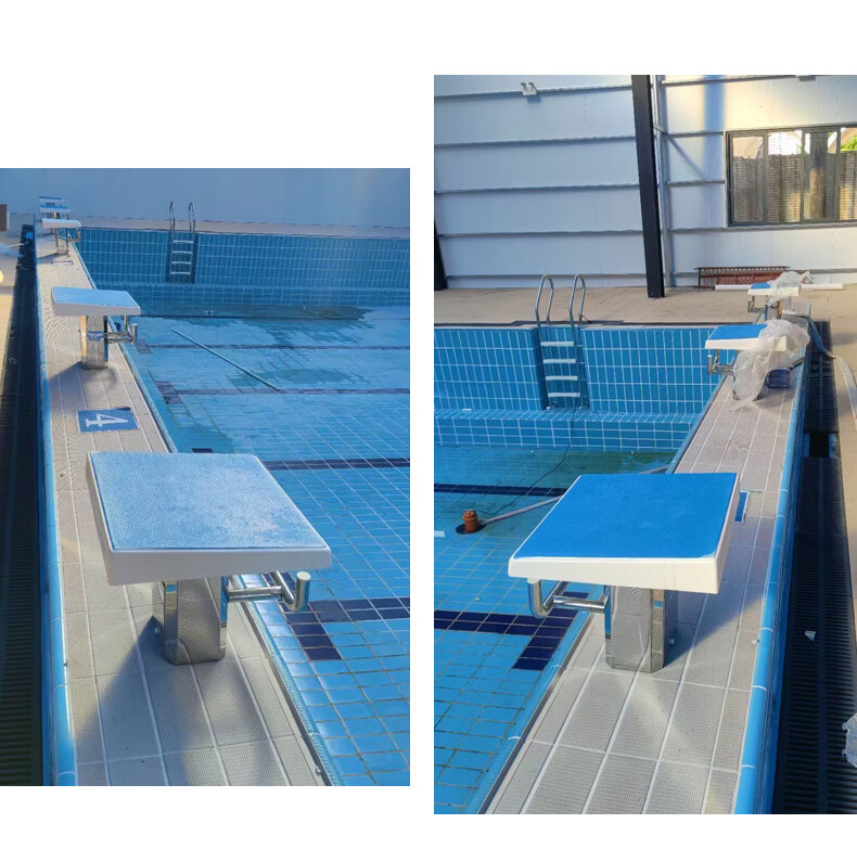 游泳池出发台 标准比赛专用防滑泳池出发台游泳跳水台组装式可调节一