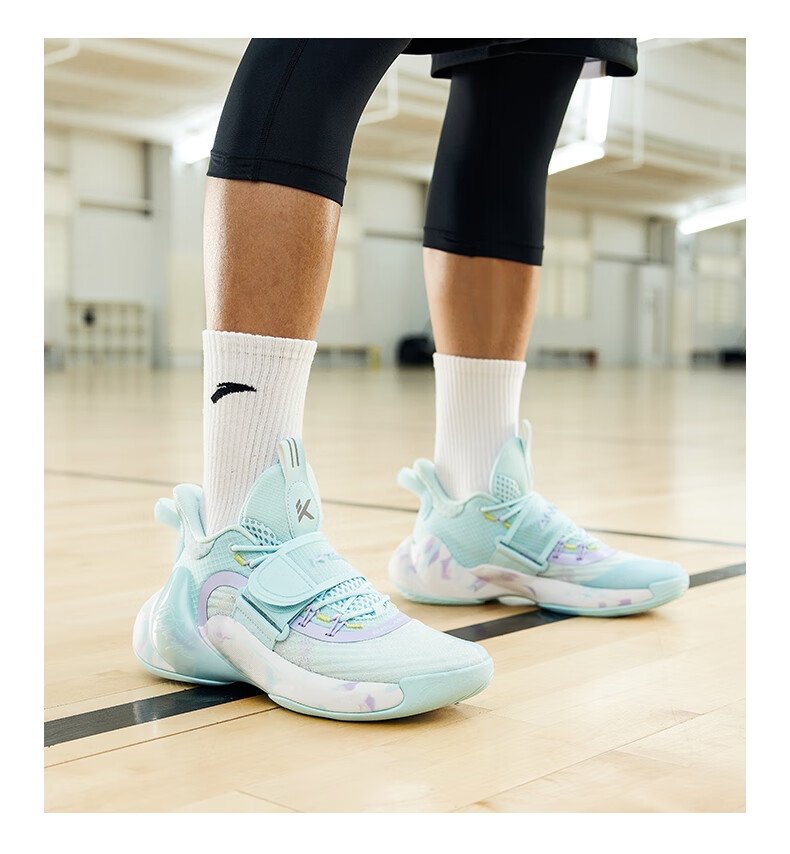 安踏男鞋水花3代篮球鞋2022春季新款汤普森kt低帮球鞋实战运动鞋子男