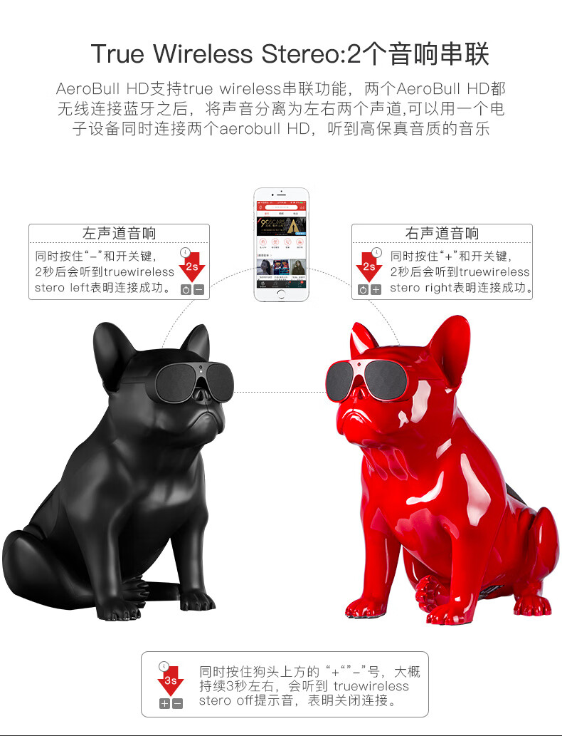 索尼sony通用jarreaerobullxs法国斗牛犬音响家用重低音潮牌狗无线