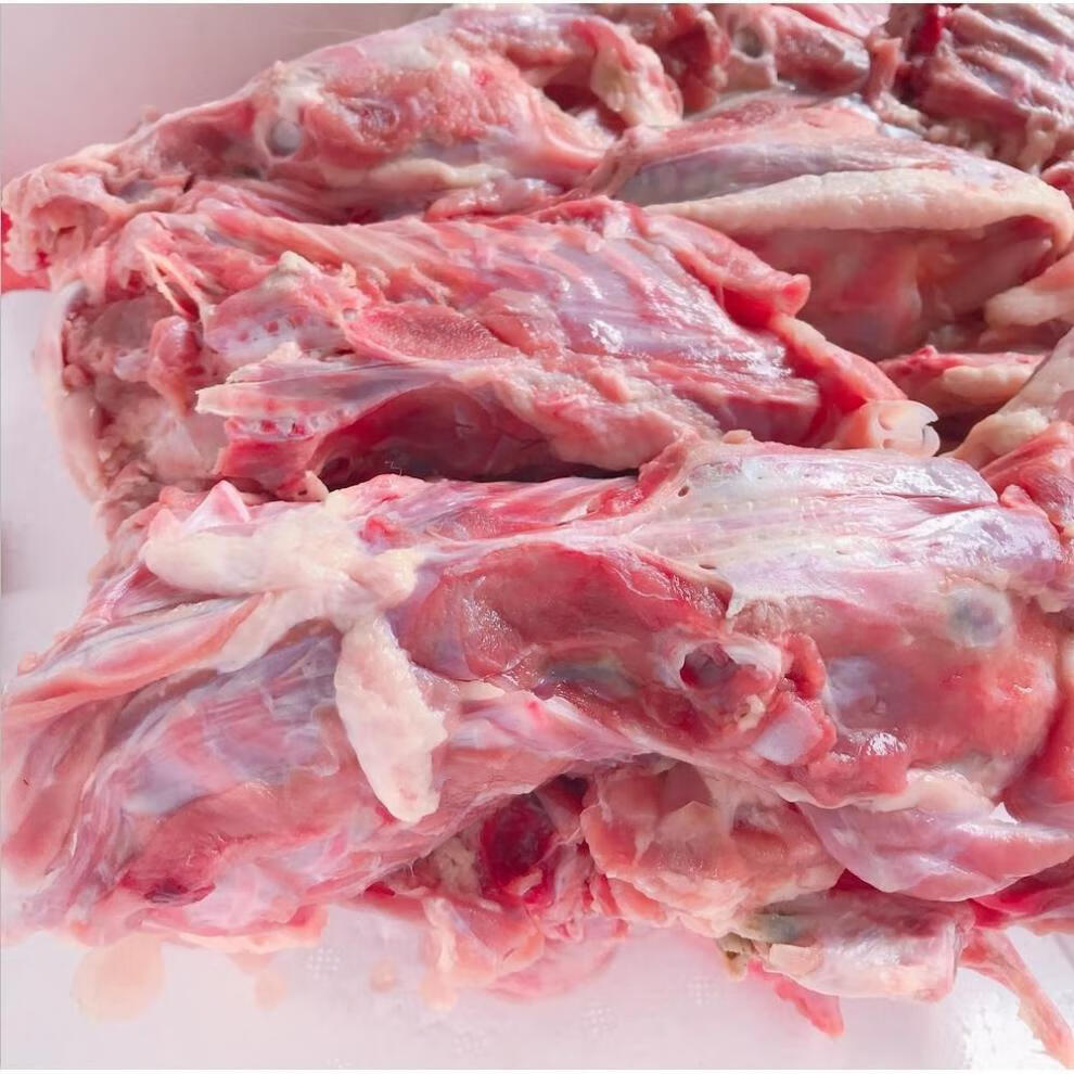 鸭架喂狗鸭架子冷冻鸭架骨生鲜鸭半壳宠物熬汤姬禄福4斤实惠装