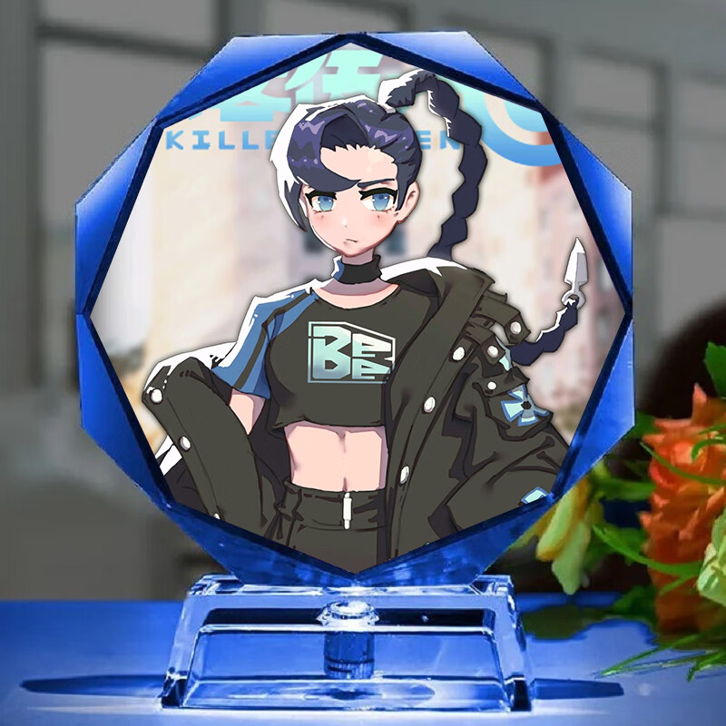 迪士尼商城同款刺客伍六七周边魔刀千刃梅花十三模型摆件发光立牌生日