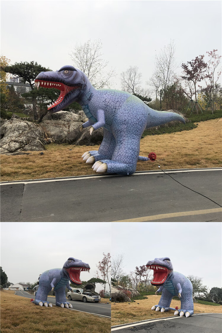 万圣节充气恐龙气模仿真暴龙霸王龙剑龙三角龙气模商场美陈装饰道具