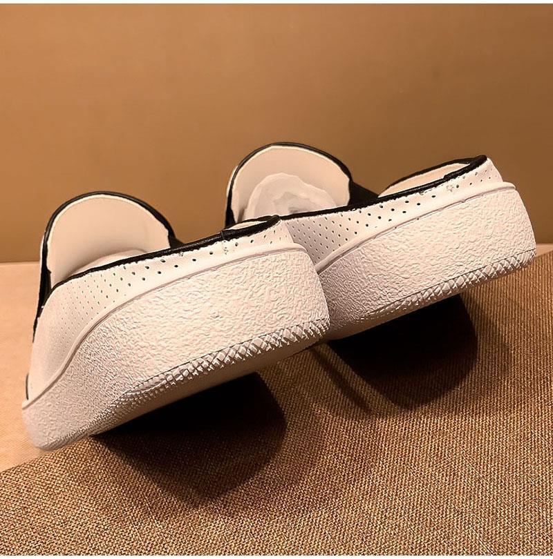 bucaoteng轻奢品牌夏季皮包头半拖鞋男白色休闲懒人鞋无后跟凉拖潮流