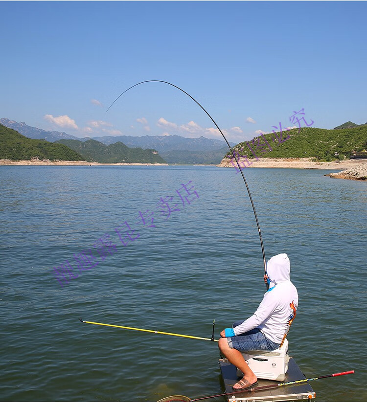 可調節伸縮魚竿新款定位中通魚竿輪一體內走線魚竿短節手竿輕硬28調魚