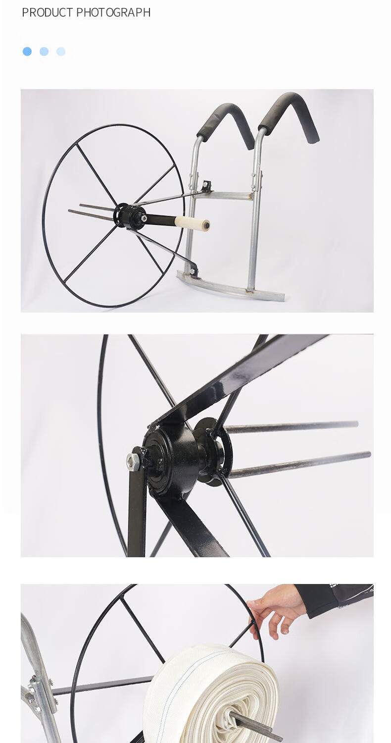 水带收卷器农用收盘水管神器收纳架绕管浇地收卷机 新款卷带器1-8寸