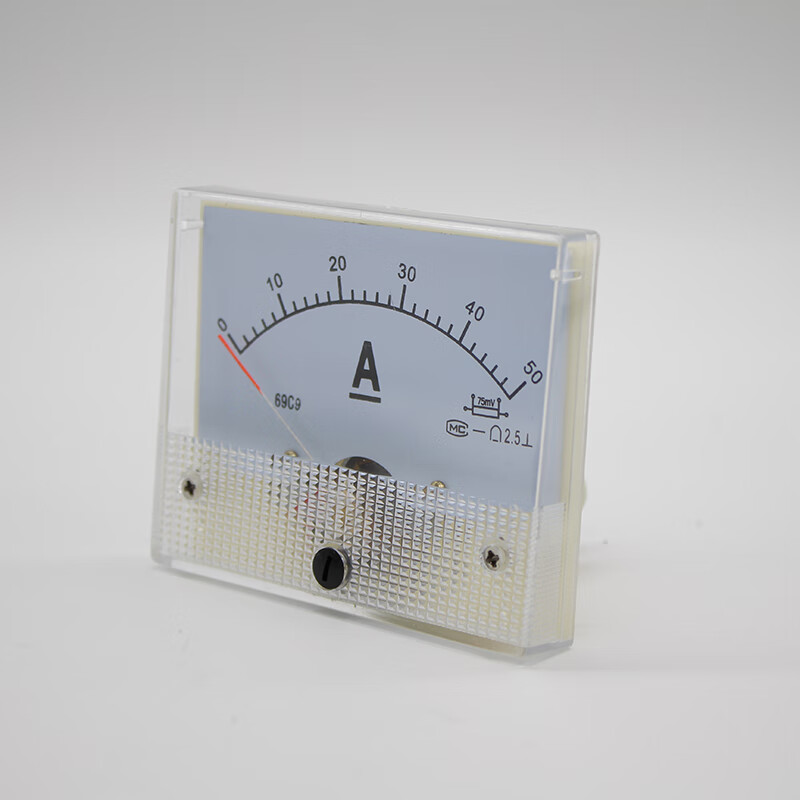 69c9指针式直流电流表1a直通50a/75mv1000a/75mv 80*64mm表头 3a直通