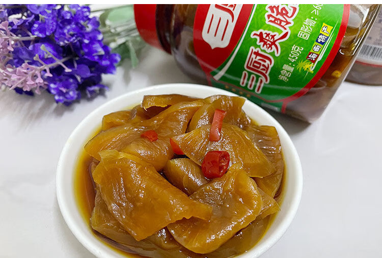 三厨 爽脆菜脯450g海南特产酱汁脆萝卜干腌制酱泡菜咸菜酸甜下饭菜