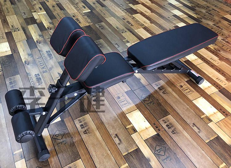 李子键仰卧起坐健身器材多功能家用腰腹肌罗马椅山羊挺身哑铃卧推凳