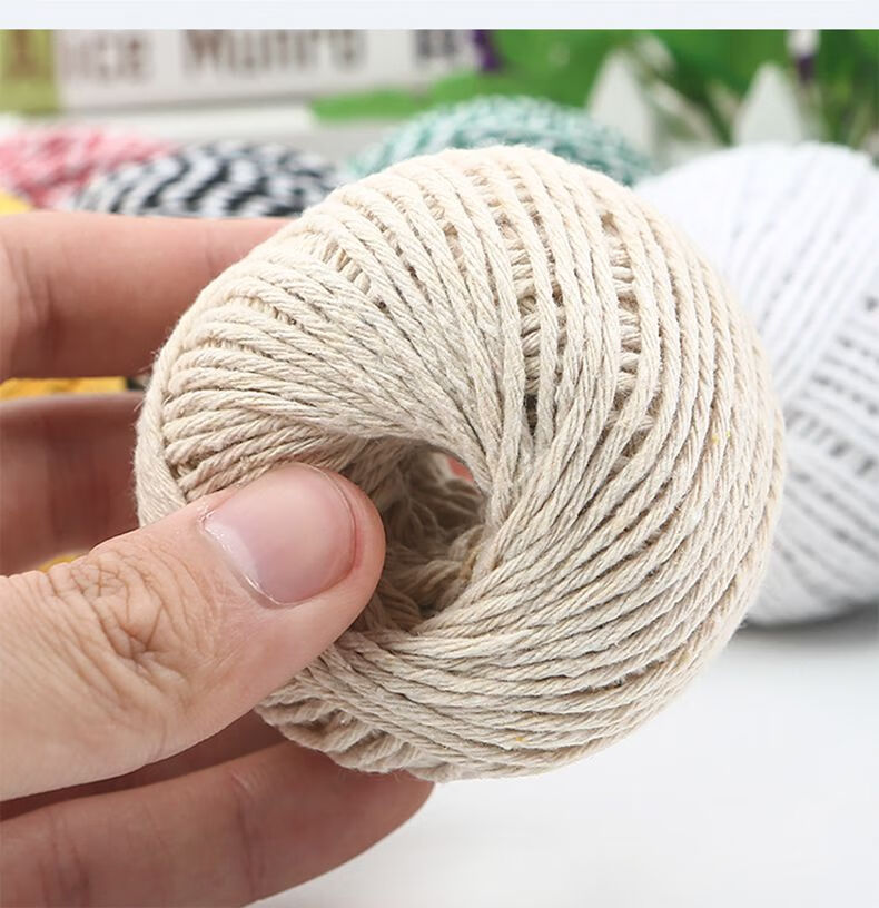 粽子绳包粽绳端午扎粽子棉线捆大闸蟹绳子食品捆绑棉绳粽线全棉本白5