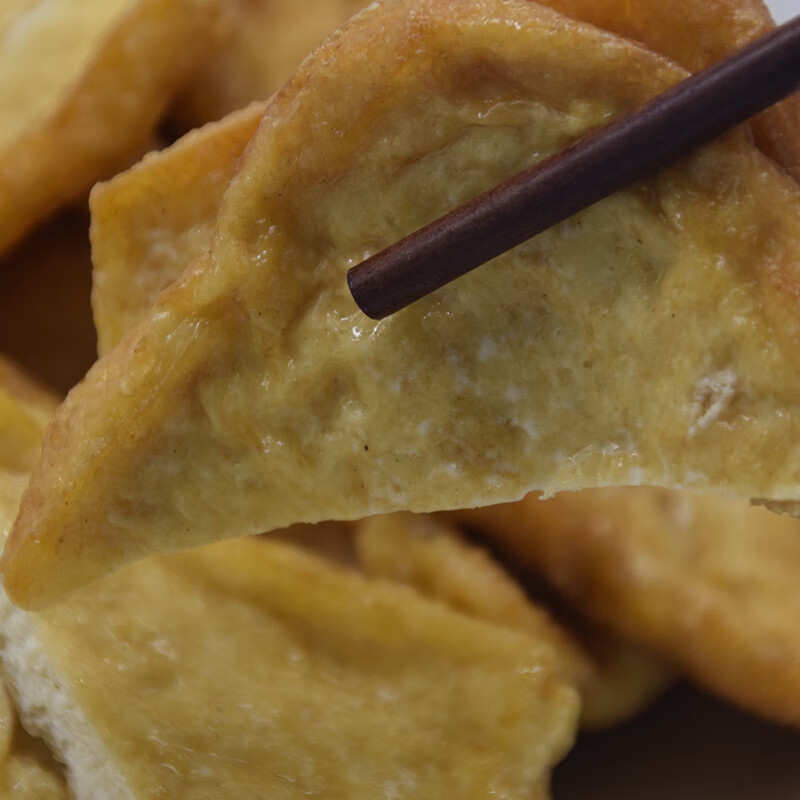 湖南特产农家自制特产空心油炸豆腐皮干片油豆腐泡发豆腐干货 油豆腐