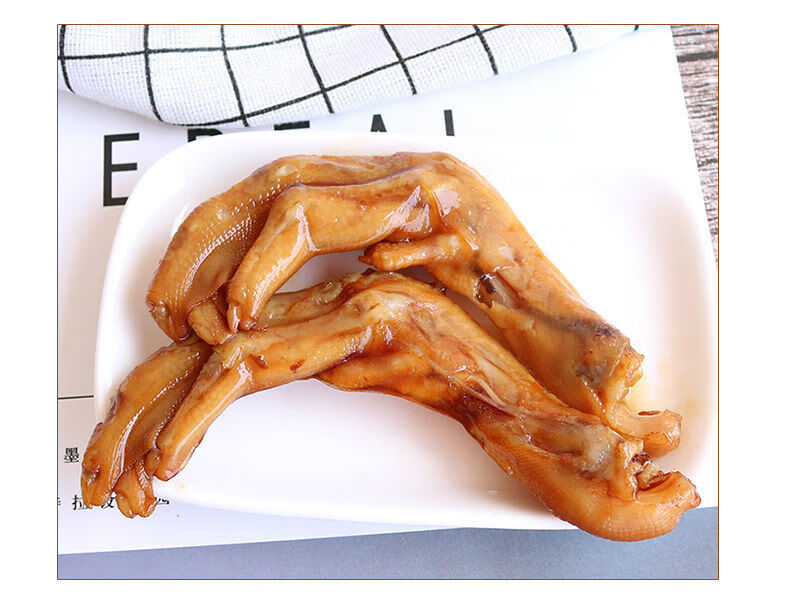 浙江特产温州特产修文鸭掌香辣原味鸭掌两个口味选择称重500g小吃零食