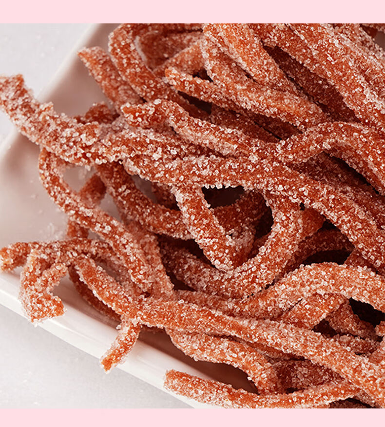 京喜推荐雪花山楂条山楂条酸甜可口山楂丝山楂制品零食山楂片卷雪花