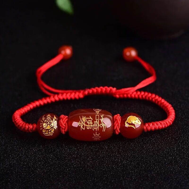 nice月石缘解岁手链2021年新款化太岁红绳手串牛龙马狗羊破冲害犯太岁