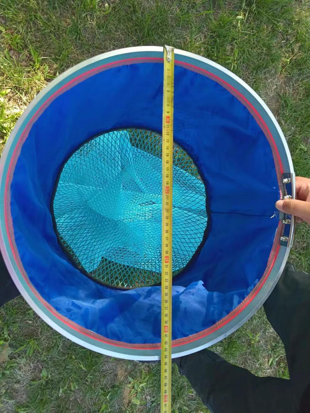 黑坑护鱼千斤护装鱼网兜加厚涂胶68编防刮速干渔网兜钓鱼装鱼网 圆口