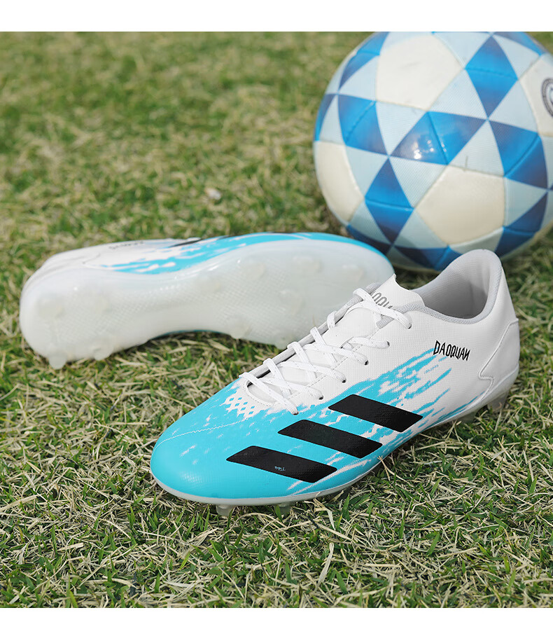 空军一号aj足球鞋男低帮碎钉中小学生青少男比赛训练鞋ag人造草地