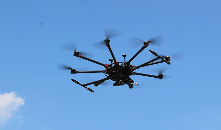 电力放线飞机载重投放无人机八轴飞越t1200套机pix4无人机航拍拉线