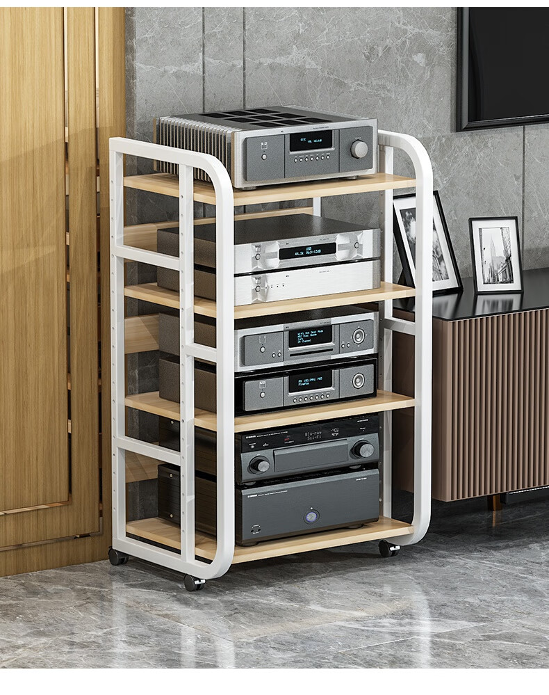 音箱功放机柜可移动 功放机架可移动落地多层音箱子胆机hifi发烧设备